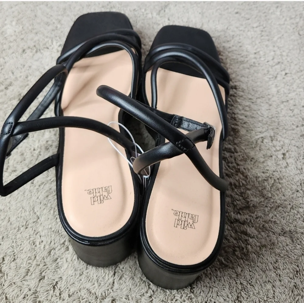 Astro Strappy Platform Heels with Memory Foam Insole 14